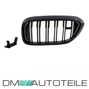 Doppelsteg Kühlergrill Schwarz GLANZ Performance passt für BMW 5er G30 G31 2017>