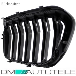 Doppelsteg Kühlergrill Schwarz GLANZ Performance passt für BMW 5er G30 G31 2017>