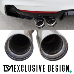 Sport-Performance Exhaust tail pipes fits on BMW 3-Series...