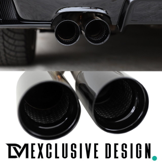 2x Exhaust Muffler Tip Tail Pipe Carbon Fiber Fits For BMW F32 F36 F30 428i 335i 