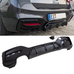 Sport Performance Diffusor Schwarz carbon glanz 2-Rohr...