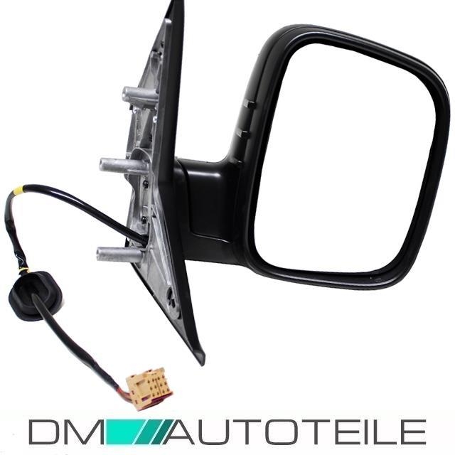 Vw T5 Aussenspiegel Links 03 09 Schwarz Elektrisch Heizbar Aspharisch Glas