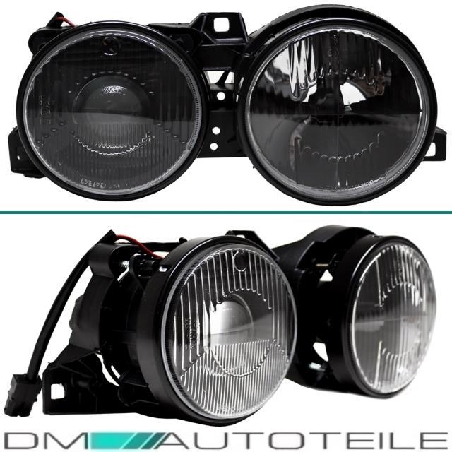 2x Fadenkreuz Scheinwerfer Schwarz H1/H1 DE Hella Look für ...