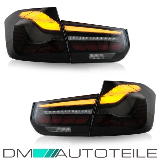 TWIKKA Autoscheinwerfer Augenbraue Modifikation dekorative hell schwarz,  Auto Innenraum Zubehör, für BMW 3 Series F30 12-18