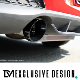 DM Exklusive Design Performance Set Carbon Design Auspuffblende Ø 114mm+ Verbinder passt für Hyundai I30 N+ABE