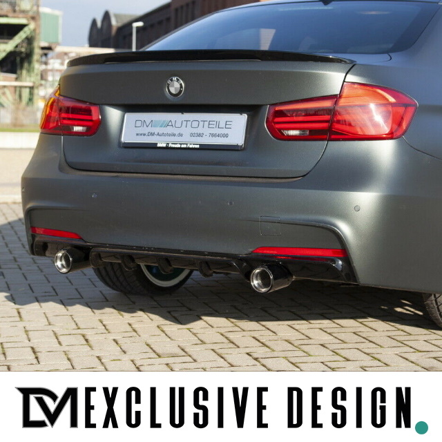 DM Exklusive Design Duplex 335 / 435 Auspuffanlage Edelstahl poliert Made  in Germany passt für BMW 3er F30 F31 4er F32 F33 F36 Diesel 316d-320d 418d-4
