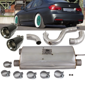 MADE IN GDR* Duplex Exhaust System Carbon fits BMW F30...