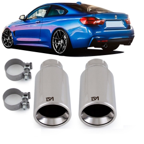 Set Sport-Performance Exhaust Muffler Tail Pipes Tips...