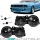 Depo headlights with crosslines black H1/H1 fits on BMW 3er E30 82-94 + 4x H1 brand bulbs