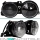 Depo headlights with crosslines black H1/H1 fits on BMW 3er E30 82-94 + 4x H1 brand bulbs