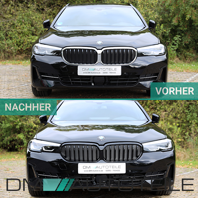 Sport Performance Kühlergrill Set schwarz glanz passt für BMW G30