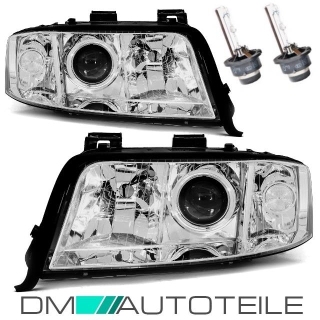 Set Audi A6 C5 Xenon Headlights Left Right 01 04 4b Facelift