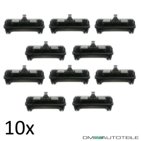 Front lip Splitter Spoiler black + 10x clips fits on BMW 3-Series E30 82-94