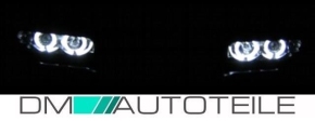Angel Eyes headlights Set fits on BMW E36 90-99 black Saloon Estate