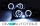 Angel Eyes headlights Set fits on BMW E36 90-99 black Saloon Estate