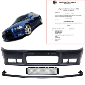 SPORT FRONT BUMPER FITS BMW E36 SEDAN TOURING COUPE...