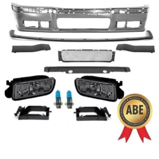 SPORT FRONT BUMPER fits ALL BMW E36 MODELS+GT SPOILER LIP M3 M SET + Fogs Smoke