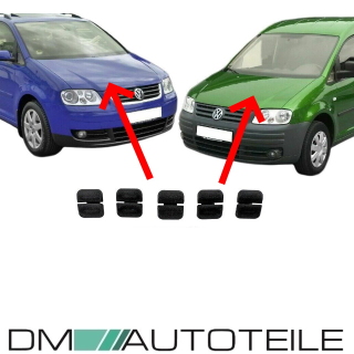 Montagekit für Dämmatte Motorhaube Motorraumdämmung passt für VW Caddy 03-15 Touran 1T ab 03-10 1T0 863 831B