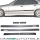 Türleisten SET Schwarz Zierleisten passt für BMW E36 Limousine Touring + Emblem