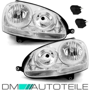 2x H7/H7 SCHEINWERFER MIT MOTOR LINKS &amp; RECHTS CHROM...