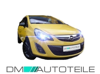 Opel Corsa D Scheinwerfer rechts Klarglas 11-14 Facelift + Tagfahrlicht H7/H1