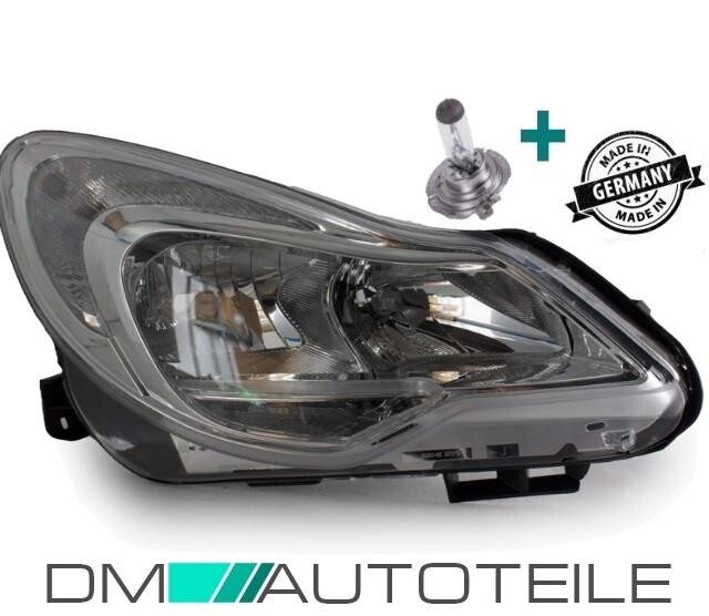 Set Opel Corsa D Scheinwerfer Rechts Klarglas 11 14 Facelift Tagfahrlicht H7 H1 Birne 