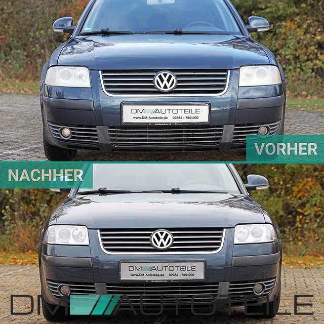 Scheinwerfer Set für VW Passat 3BG 3B Rechts Links Klarglas 00-05