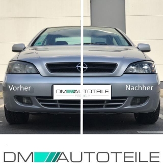Set Opel Vauxhall Astra G Xenon Headlights Left Right Black D2s H7 97 04