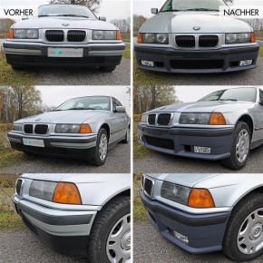 Stoßstange SPORT +ABE*+GT Lippe+ Nebel Black passt für BMW E36 M3 M alle Modelle