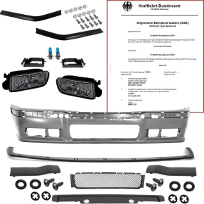 SPORT FRONT BUMPER +SPOILER +FLAPS LIP +FOGS SMOKE FITS...