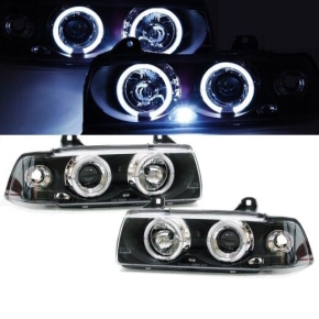 Angel Eyes Scheinwerfer Black passt für E36 alle...