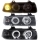 Headlights Set fits on BMW E36 Coupe Convertible 90-99 black Angel Eyes Sonar