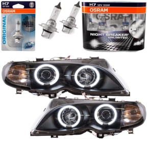 Set BMW E46 Saloon Estate CCFL Angel Eyes headlights...