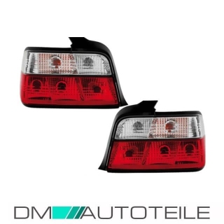 Rear Lights Set Cristall Red White fits on BMW E36 Coupe Convertible Year 90-97