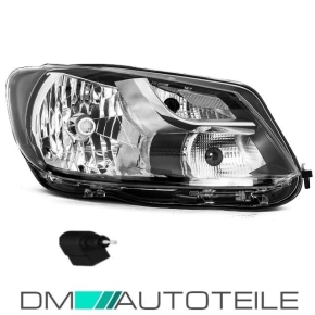 VW Caddy Touran Scheinwerfer Schwarz Rechts 10-05/13 H4...