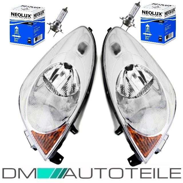 For Nissan Note Mk1 2006-6/2009 Halogen Headlights Headlamps 1 Pair With Bulbs