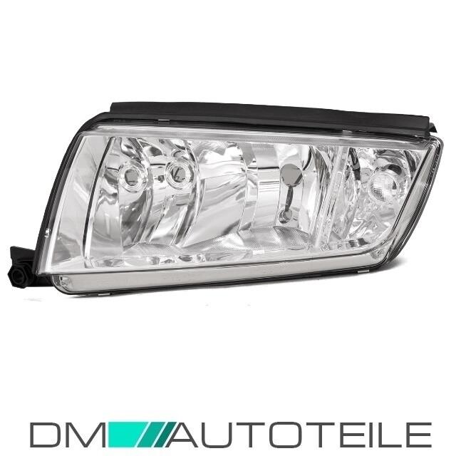Fari Anteriori Alogeni Johns Per Skoda Fabia 6Y (99-08) - Set Completo H7/H3 Sinistra E Destra