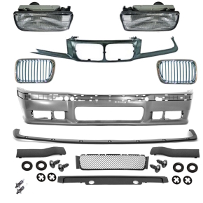 Set Sport Front Bumper central Grillee carrier + Grille +...