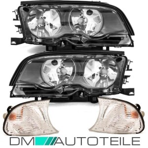 Xenon Angel Eyes Scheinwerfer BMW 3er E46 Inkl. E-Prüfzeichen
