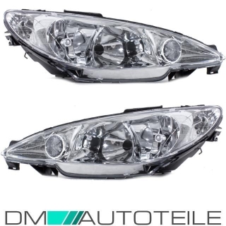 Peugeot 206 Scheinwerfer Klarglas links Bj 98> H7-H7 ohne...