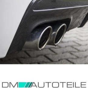 Diffusor Sport-Performance Carbon Design 2 Rohr passt für BMW F10 F11 M-Paket+ABE