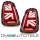  Union Jack LED Lightbar Rear Lights SET Red fits on BMW Mini R56 R57 R58 R59 up 2007-2015
