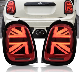 LED Lightbar dynamic Rear Lights SET Red fits on BMW Mini F55 F56 F57 up 2014-2020