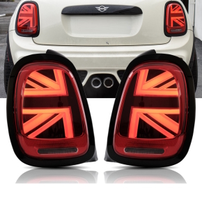 LED Lightbar dynamic Rear Lights SET Red fits on BMW Mini F55 F56 F57 up 2014-2020
