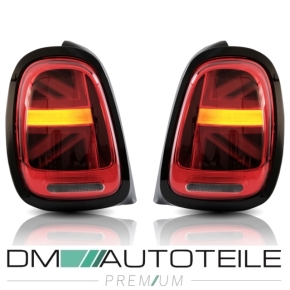 LED Lightbar dynamic Rear Lights SET Red fits on BMW Mini F55 F56 F57 up 2014-2020