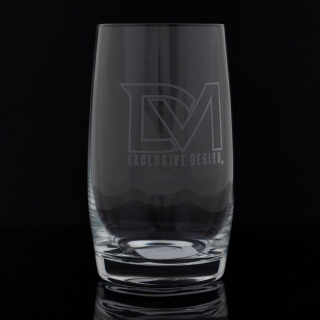 DM Exclusive Design Trinkglas mit Lasergravur 380ml