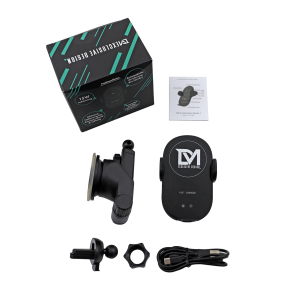 DM Exclusive Design 15W Wireless Charger Auto Handyhalterung Mit induktiver Ladefunktion Automatischer Betrieb Qi Ladestation Auto Lüftung