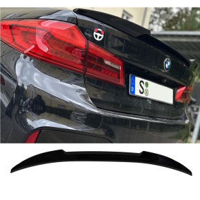 Sport EVO Heckspoiler Hecklippe breit Schwarz glanz + 3M passt für BMW 5er G30