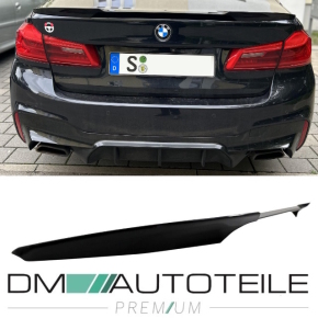 Sport EVO Heckspoiler Hecklippe breit Schwarz glanz + 3M passt für BMW 5er G30