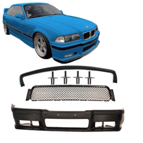 Sport Front Bumper grey + accessories fits on M3 + EVO...